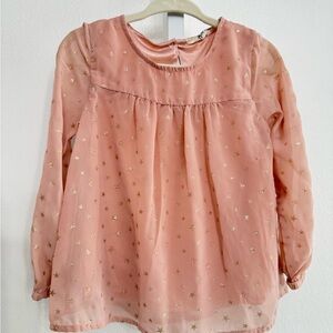 H&M Peach Starry Kids Blouse